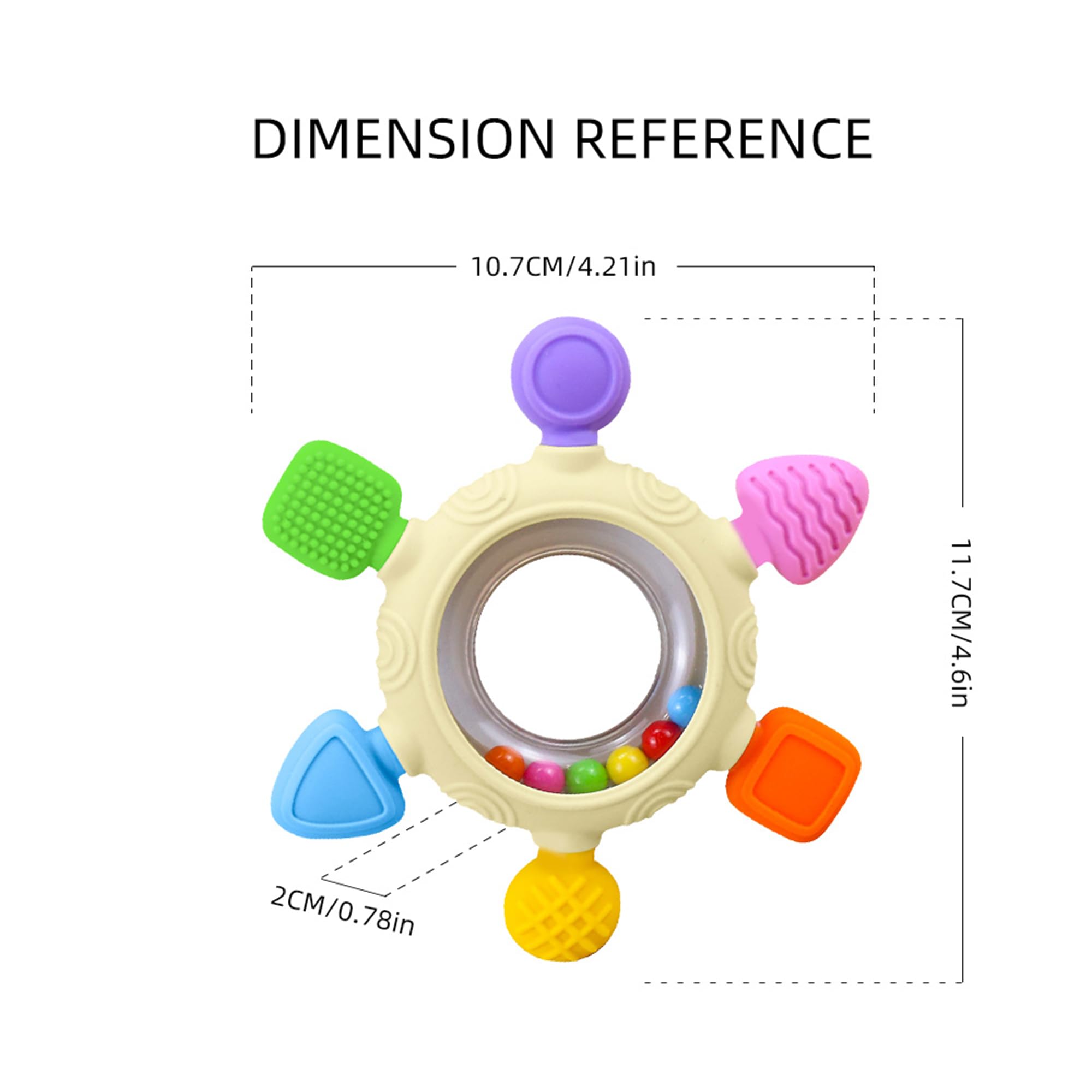 GONGONMINHOA teether texture variety engages touch and visual senses