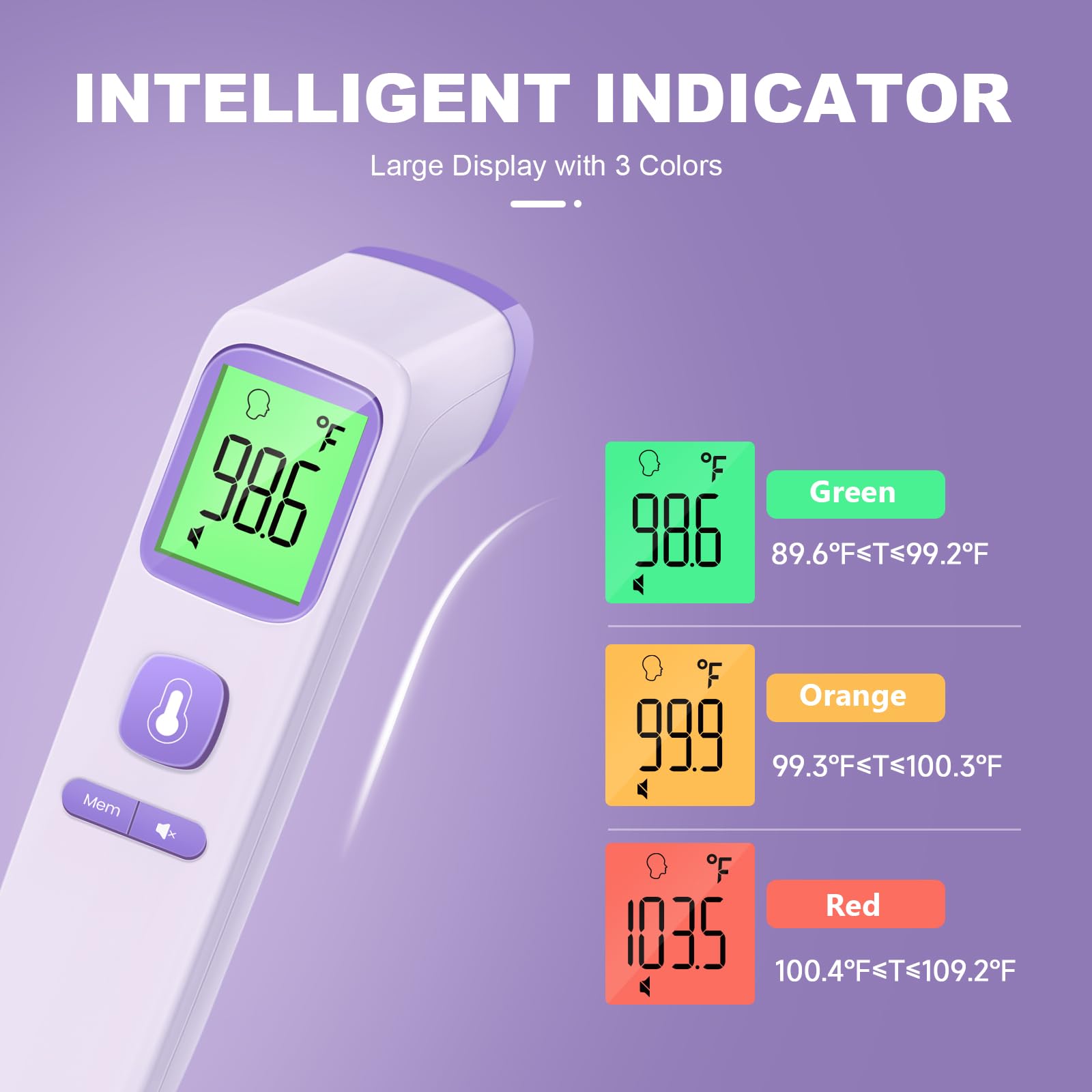 GoodBaby No-Touch Thermometer 1-second-result for rapid readings.