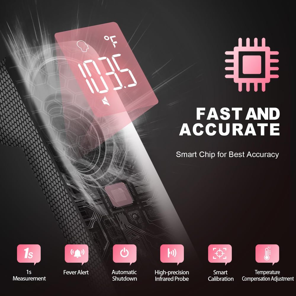 GoodBaby No-Touch Thermometer 2-in-1 mode reads forehead and ambient temperatures.
