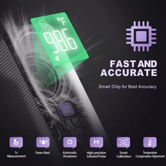 GoodBaby No-Touch Thermometer easy-grip handle for confident use.