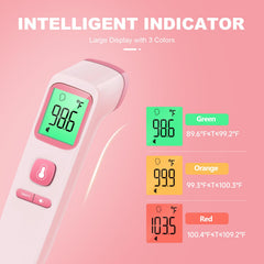 GoodBaby No-Touch Thermometer fever alarm signals elevated temperature.