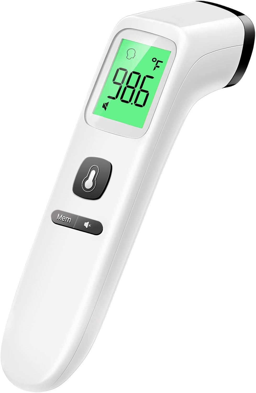 GoodBaby no-touch thermometer shows forehead reading for quick family checks
