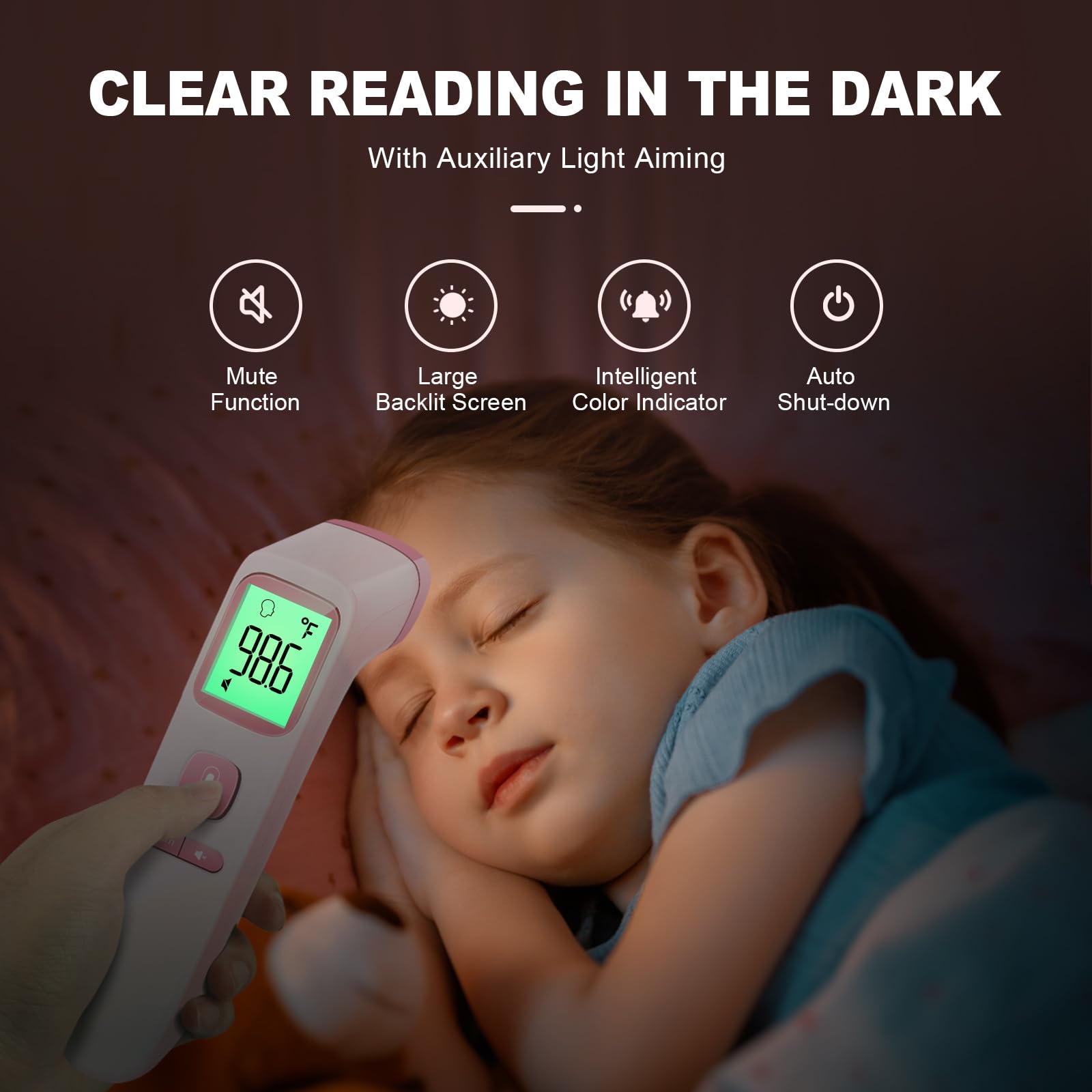 GoodBaby infrared technology provides non-contact readings for family safety.