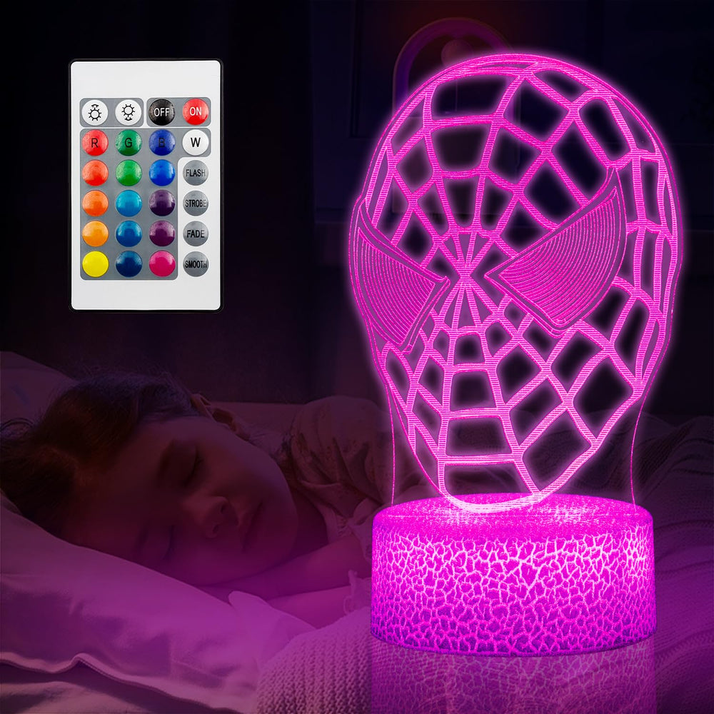 GOODDEYUN 3D Night Light remote lets easy color control for bedtime routines.