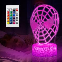 GOODDEYUN 3D Night Light remote lets easy color control for bedtime routines.