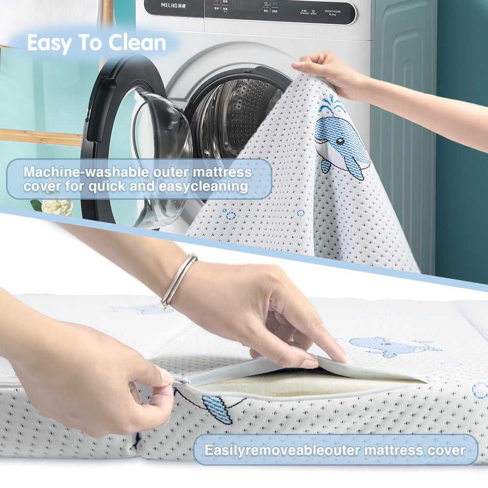 GOODFINDS CertiPUR-US memory foam ensuring safe, non-toxic sleeping surface.