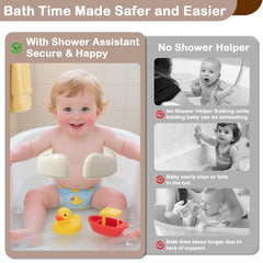 Goodleben Baby Shower Stand adjustable height and width for growing infants.