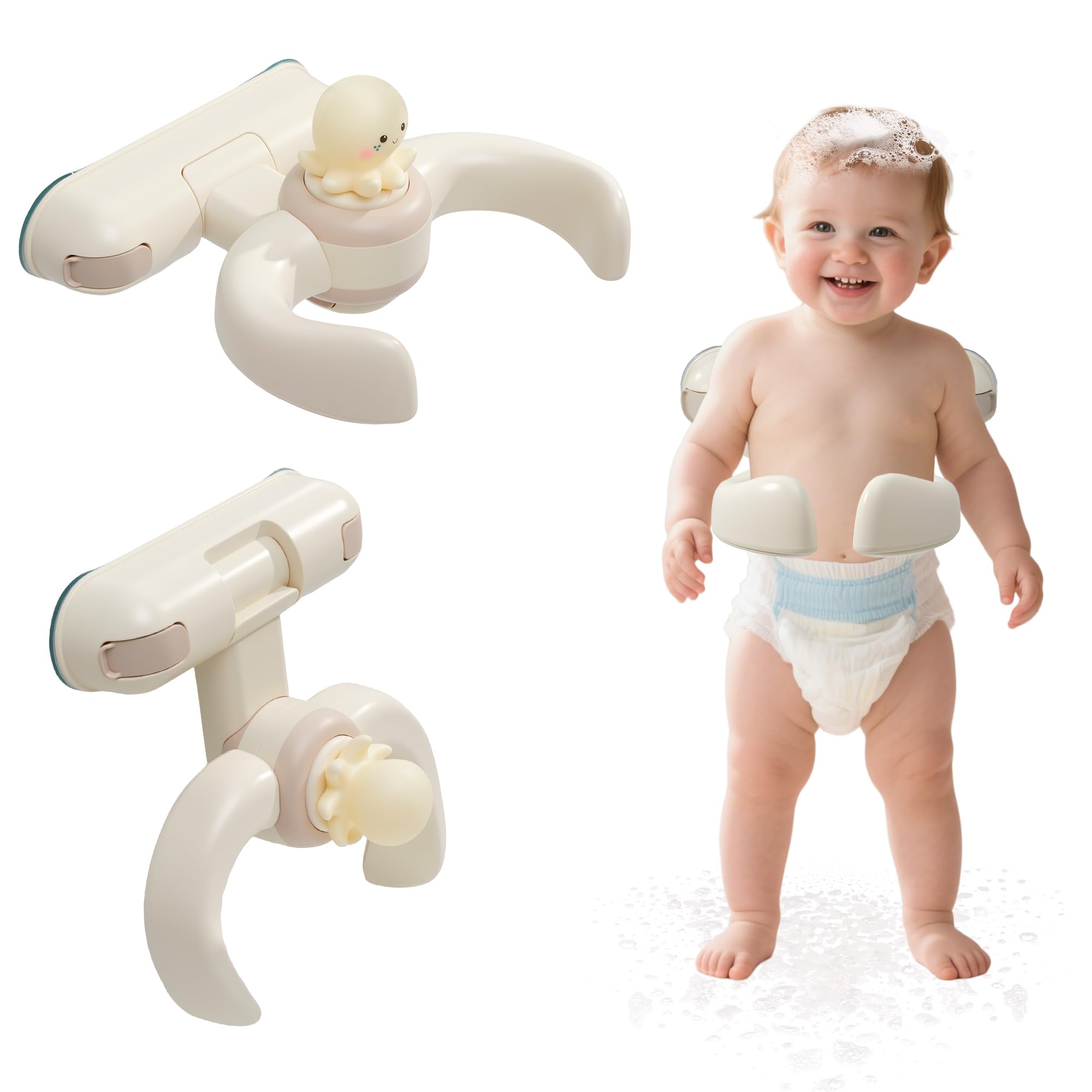 Goodleben Baby Shower Stand with octopus suction cups for stable baths.