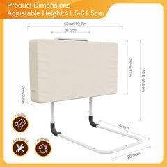 Goodleben bed rail anti-slip base keeps the rail secure on various mattresses.