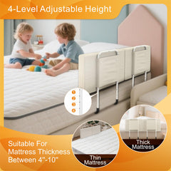 Goodleben bed rail removable cover enables quick cleaning and maintenance.