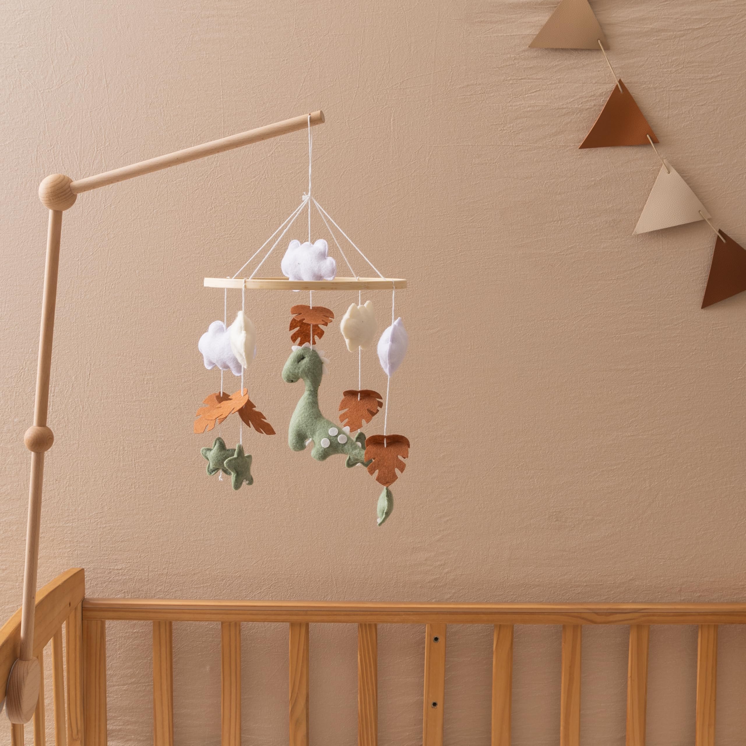 Goodmom Dinosaur Mobile Nursery Decor adds a charming focal point to any gender-neutral nursery.