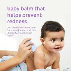 Goodnest baby travel balm lavender close-up highlighting soothing formula.