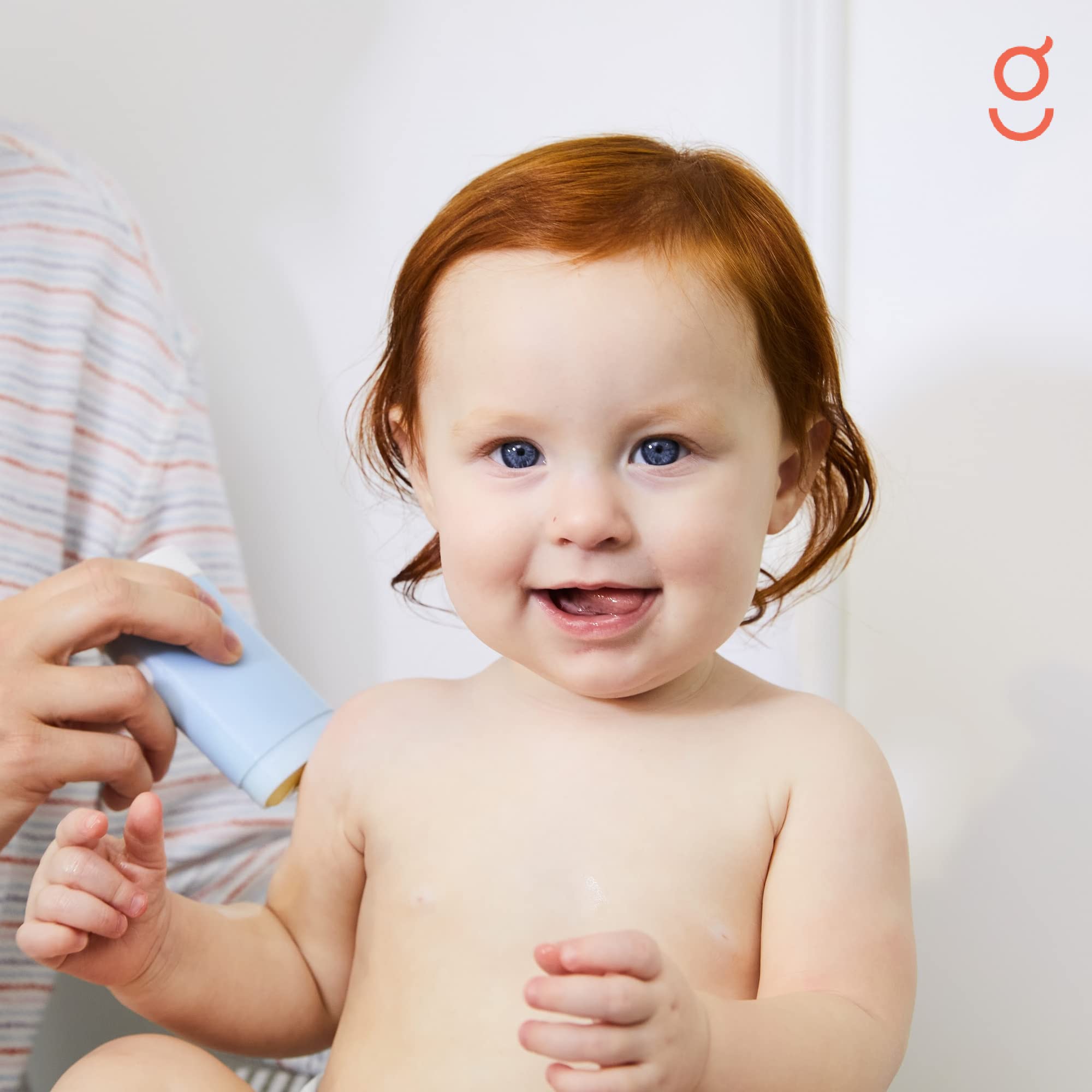 Goodnest lavender balm applied to baby skin during routine care.