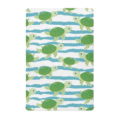 GOODOLD Sea Turtle crib sheet fabric close-up shows soft, breathable modal blend.