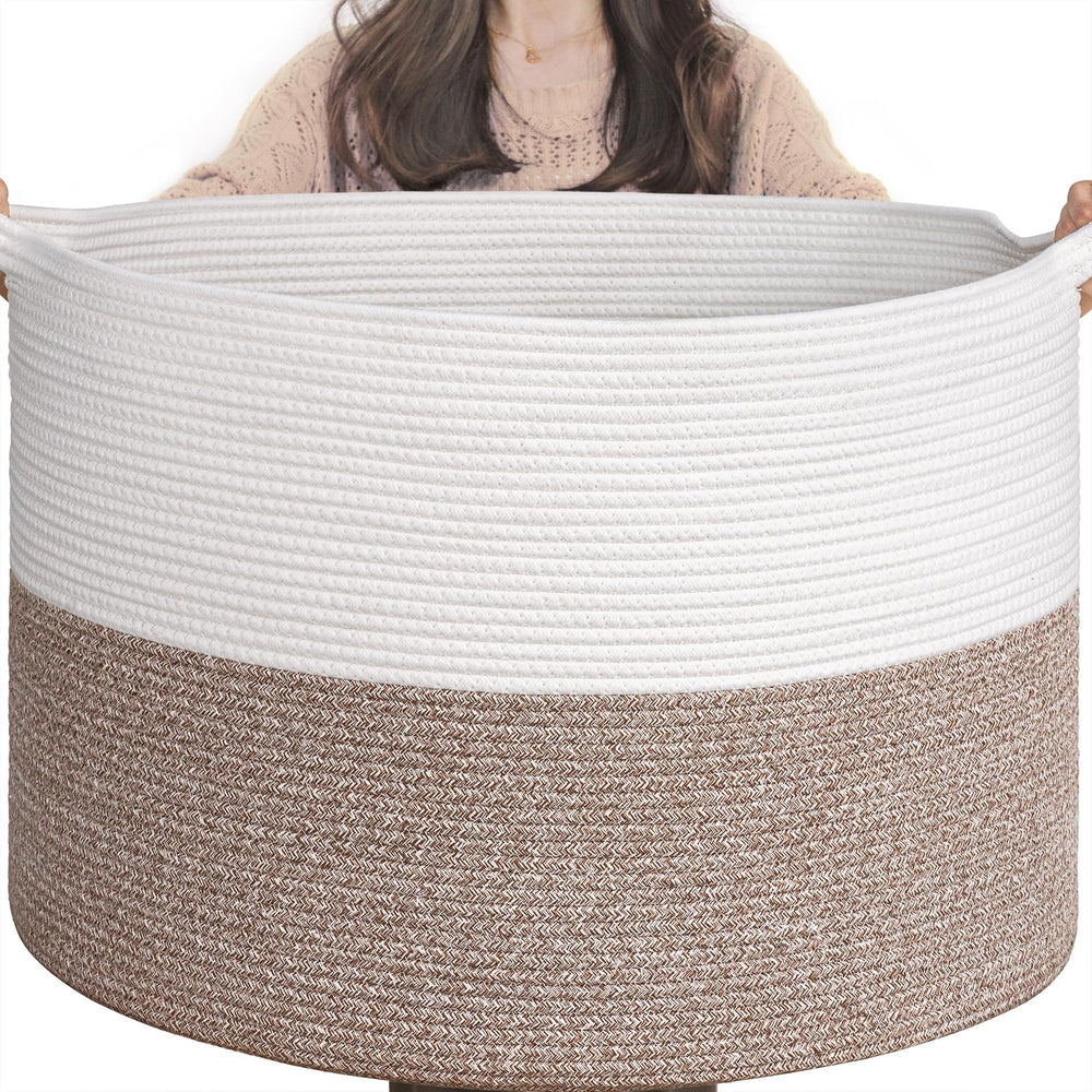 Goodpick 115L extralarge blanket basket folded for compact storage.