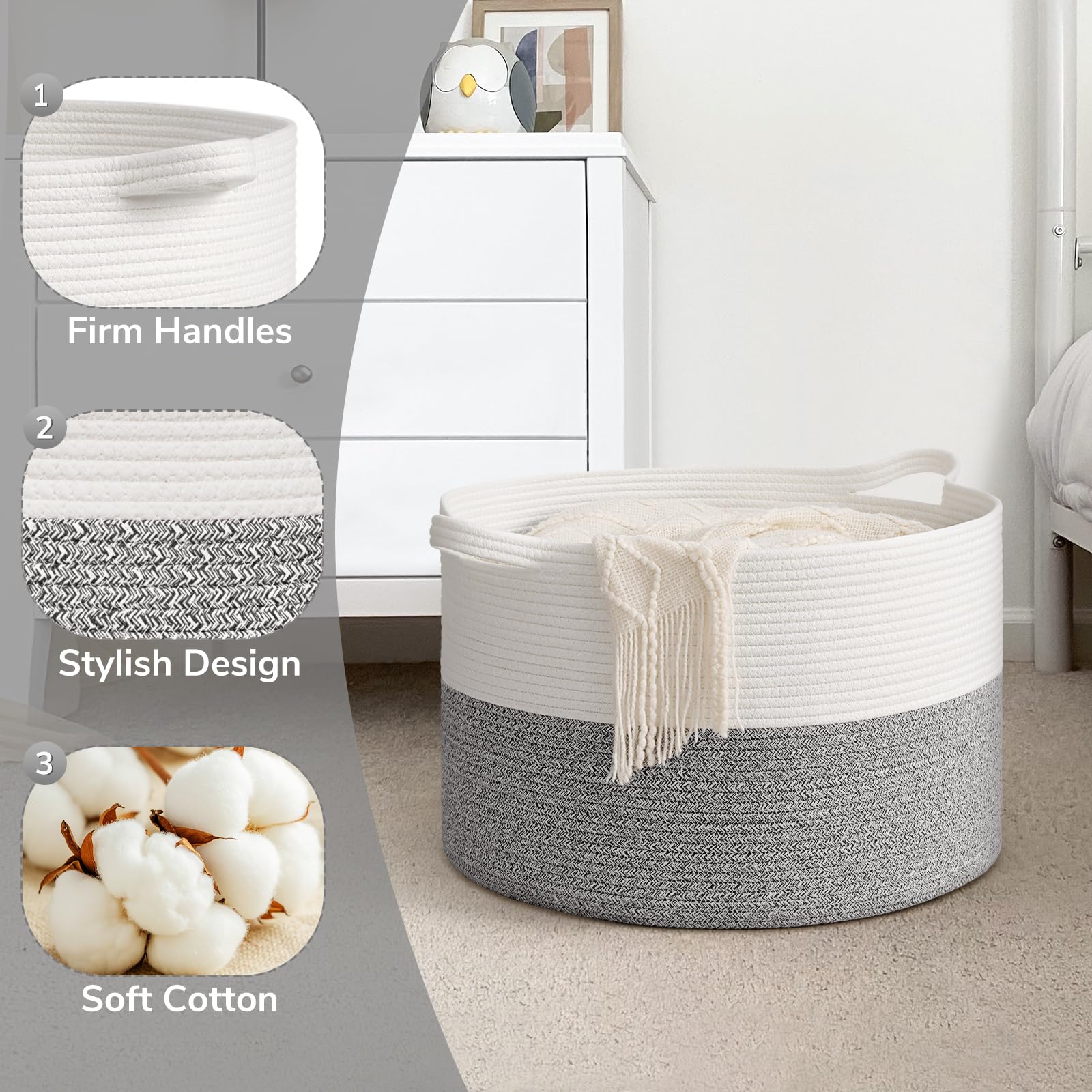 Goodpick basket includes two red balls for easy room-to-room carrying.
