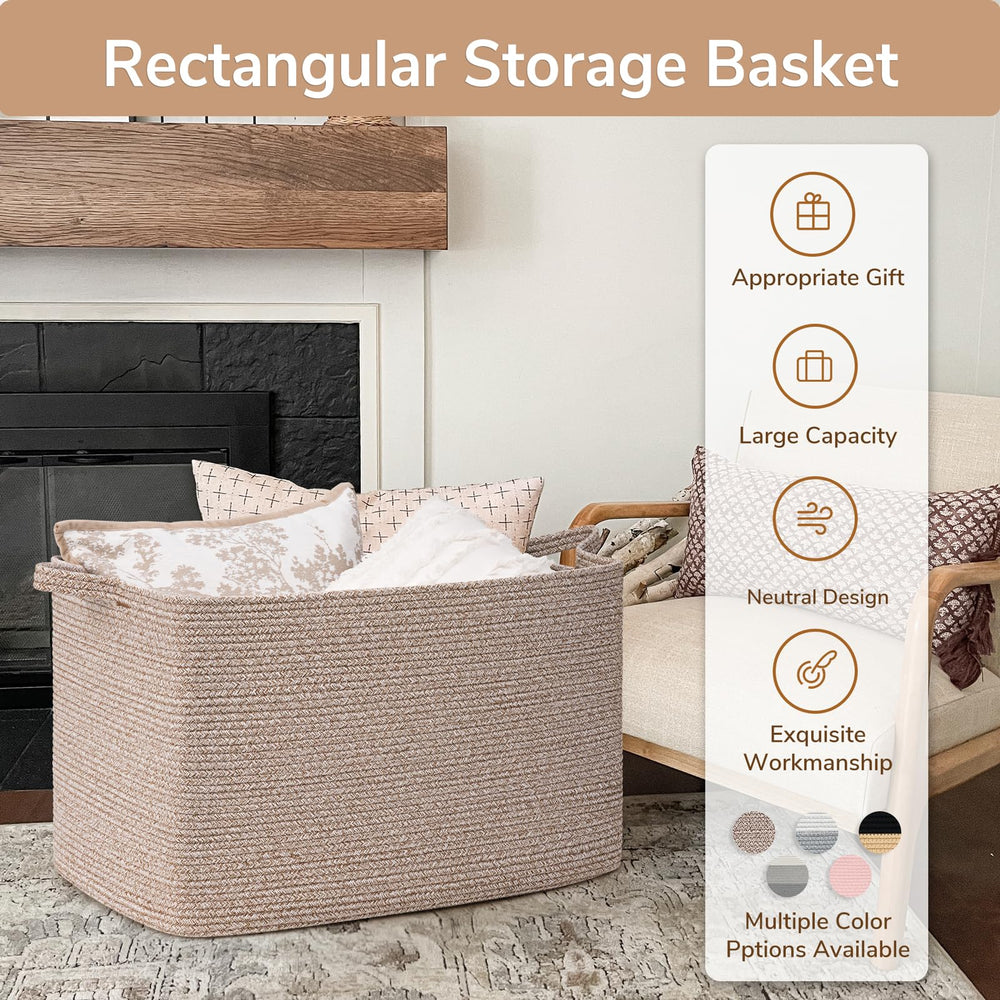 Goodpick basket folding and recovering shape shown for versatile room use.