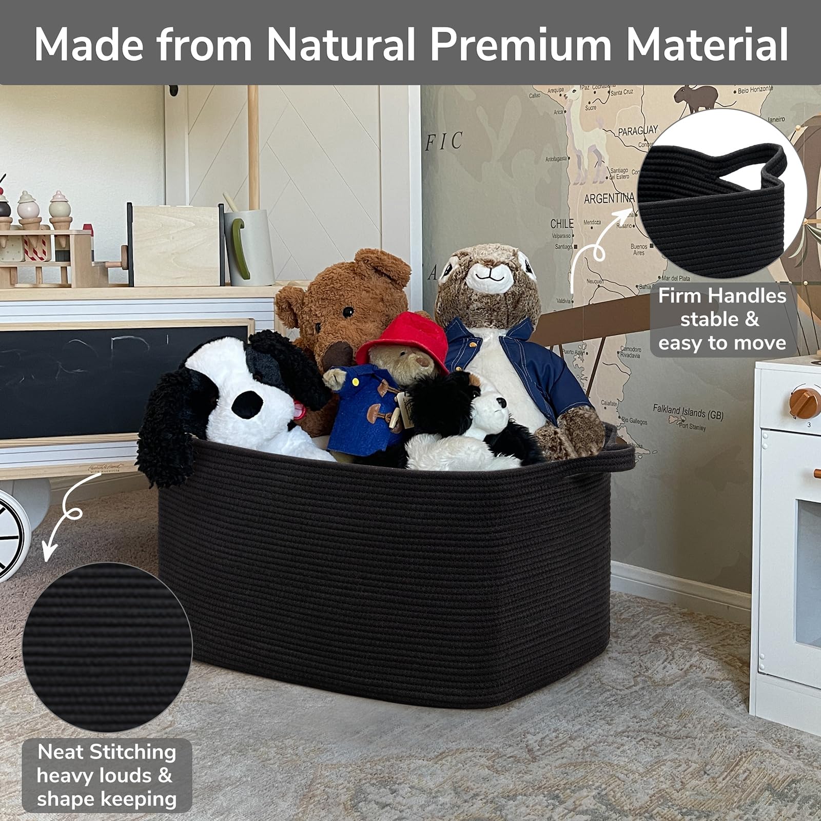Goodpick basket foldable design saves closet space when not in use