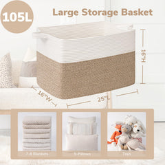 Goodpick blanket basket cotton rope texture soft on skin
