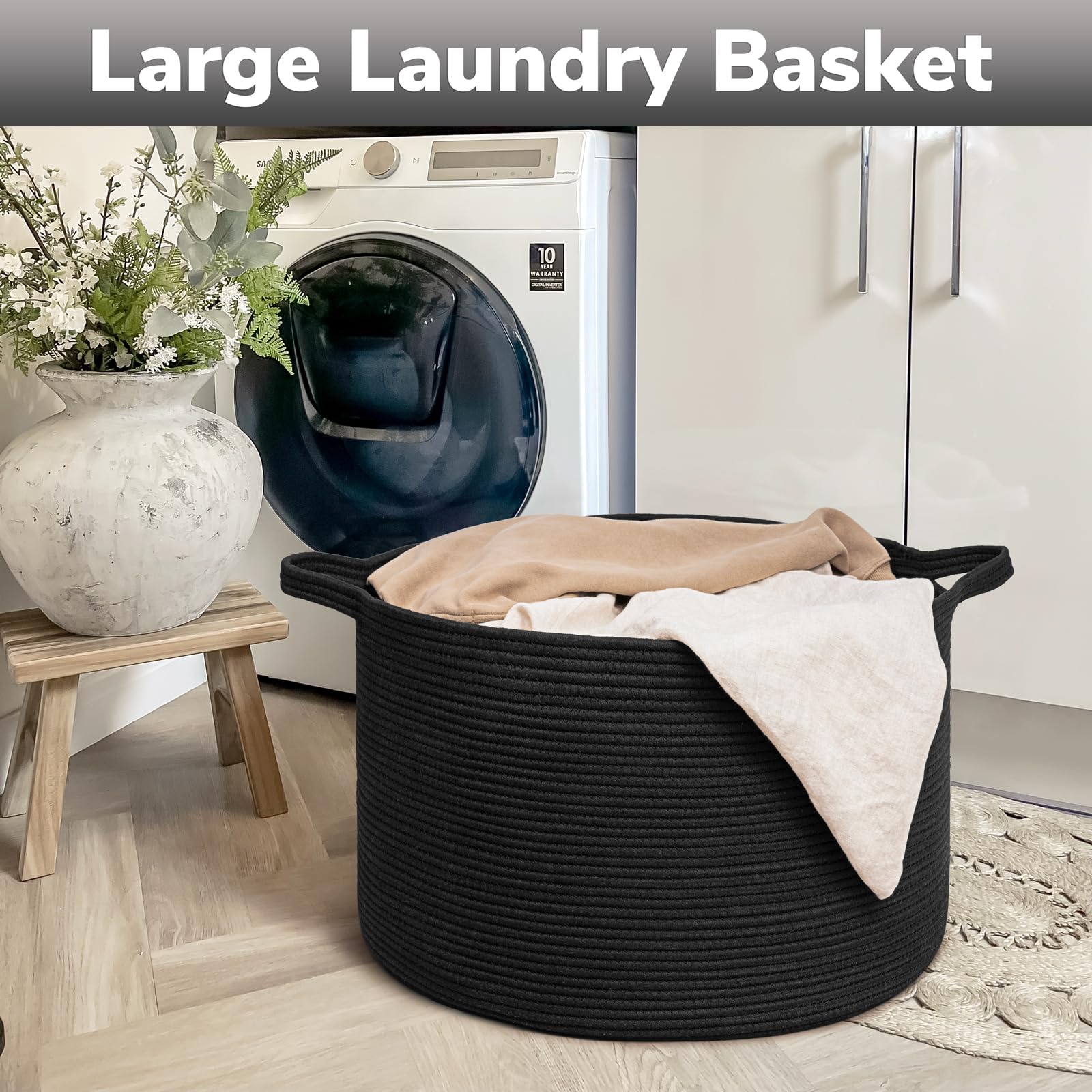Goodpick blanket basket toy storage helps declutter play areas.