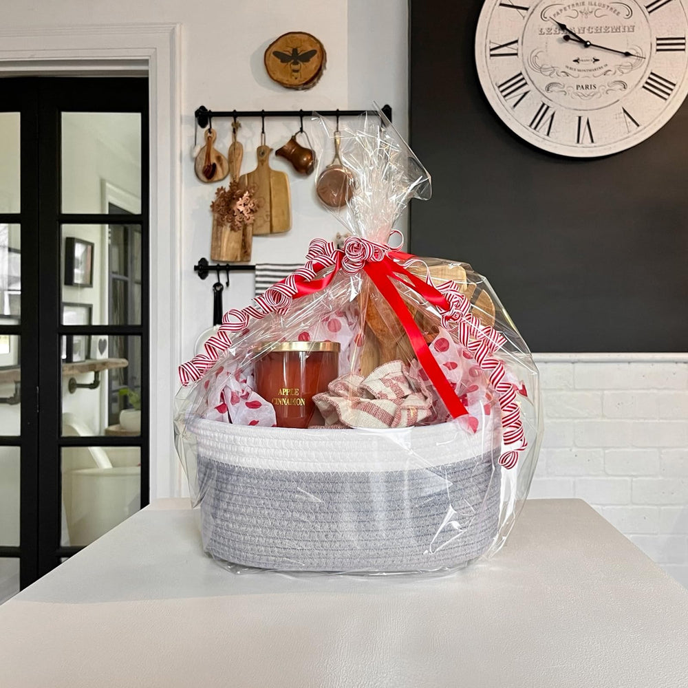 Goodpick cotton rope basket easy clean gray; machine- and hand-washable storage.