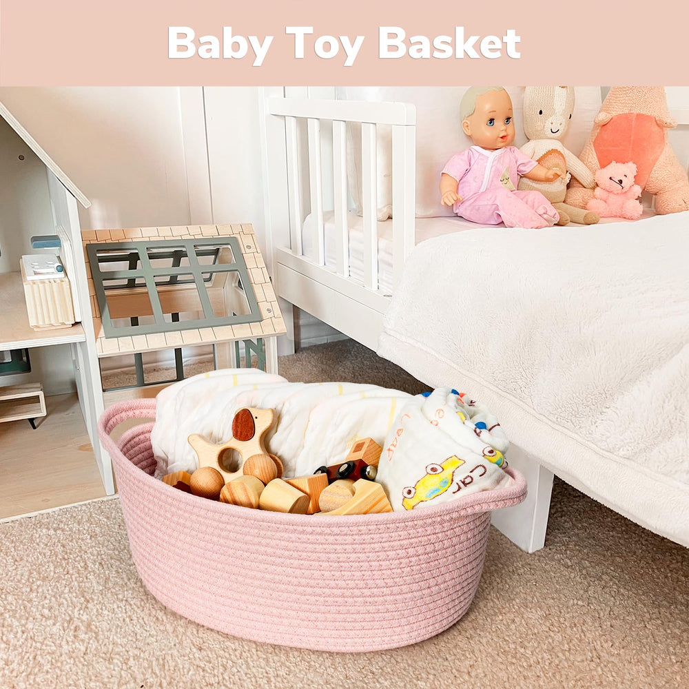 Goodpick decorative basket for living room display adds soft color and charm