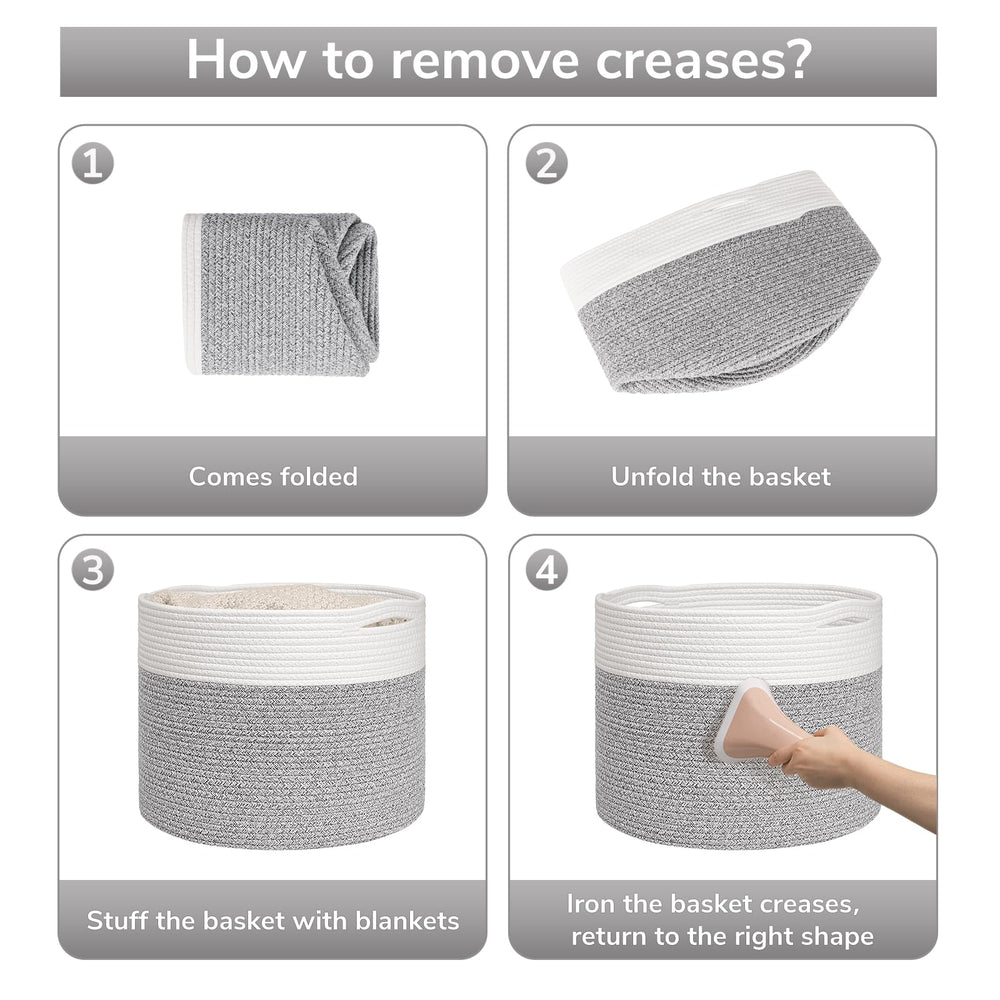 Goodpick blanket basket dimensions help plan space and capacity for blankets.