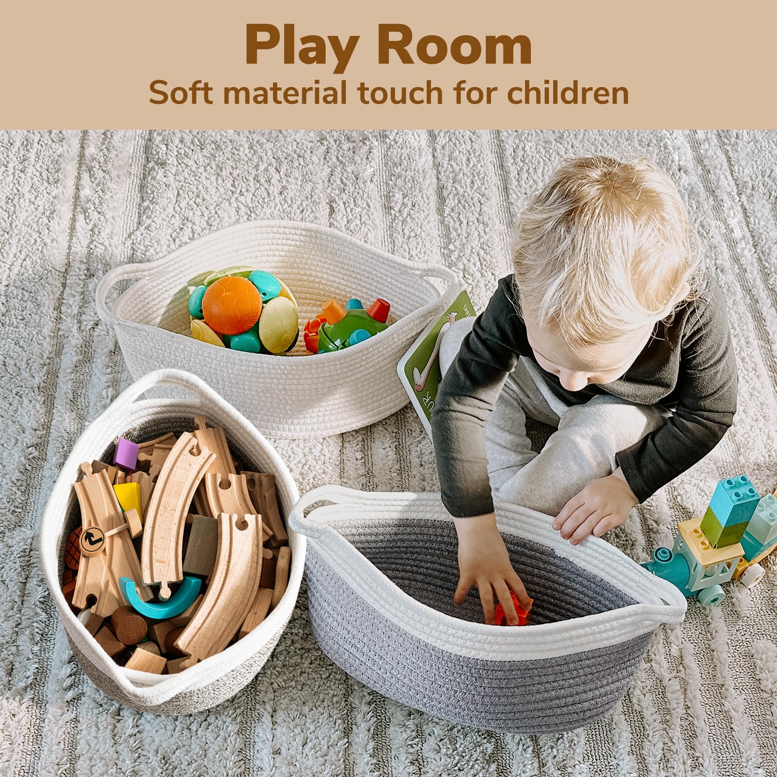 Goodpick dog toy basket keeps pets' toys neatly stored and accessible.