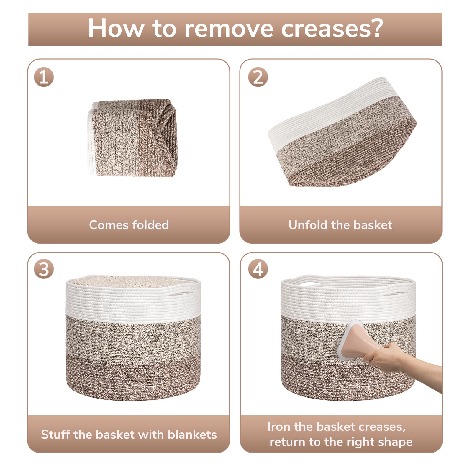 Goodpick easy-care design can be folded and reshaped for quick storage
