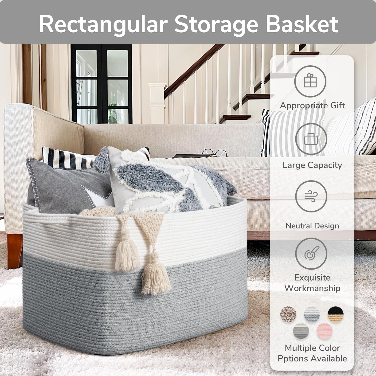 Goodpick foldable shape-recovery basket maintains an elegant look after filling.