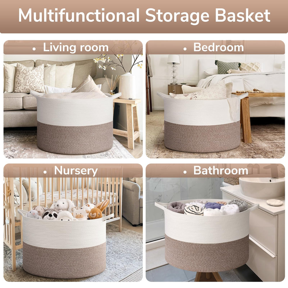 Goodpick kids toy storage basket in playroom.