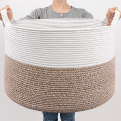 Goodpick large storage basket front view shows 83L capacity for dorm organization