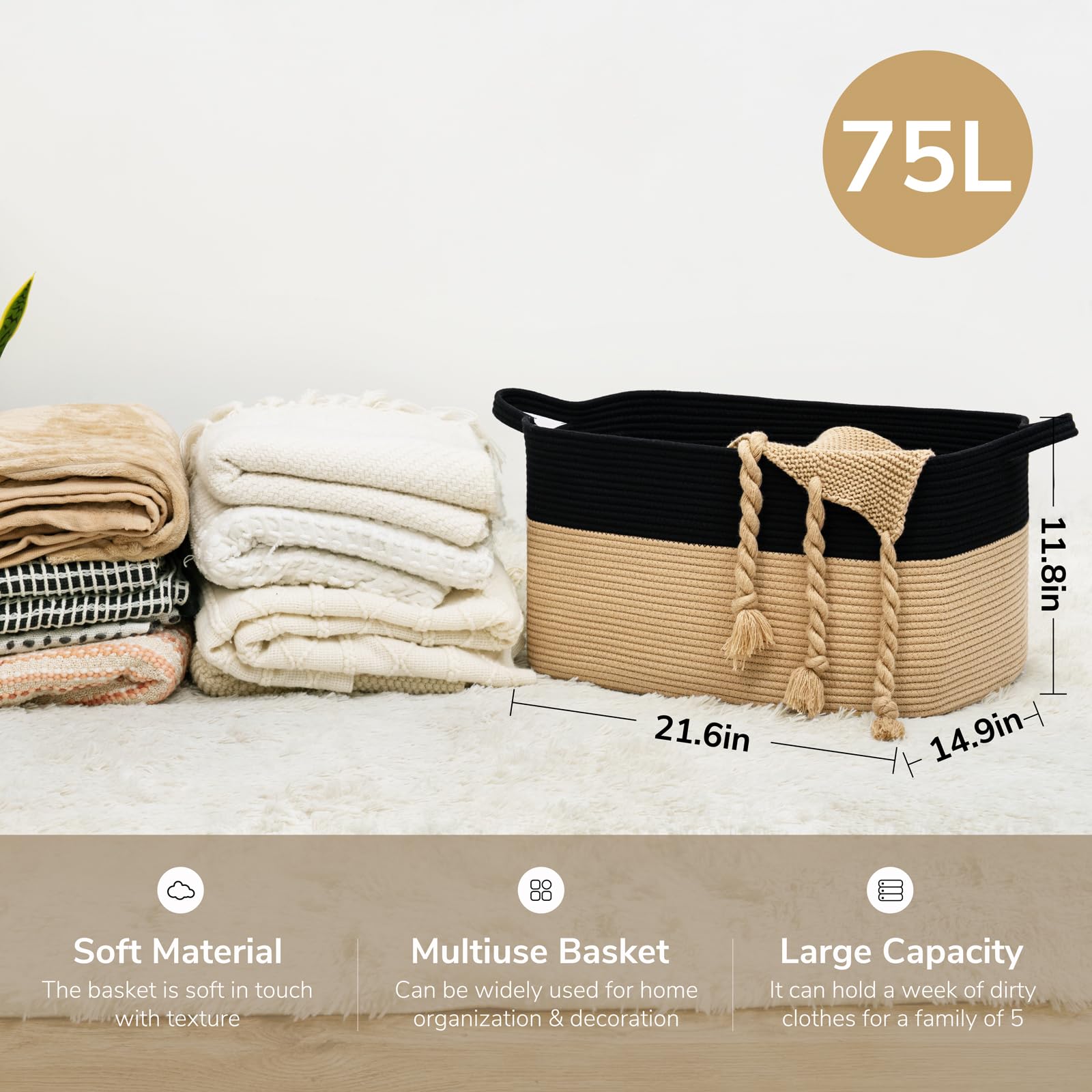 Goodpick cotton rope material close-up highlighting soft touch and skin-friendly design