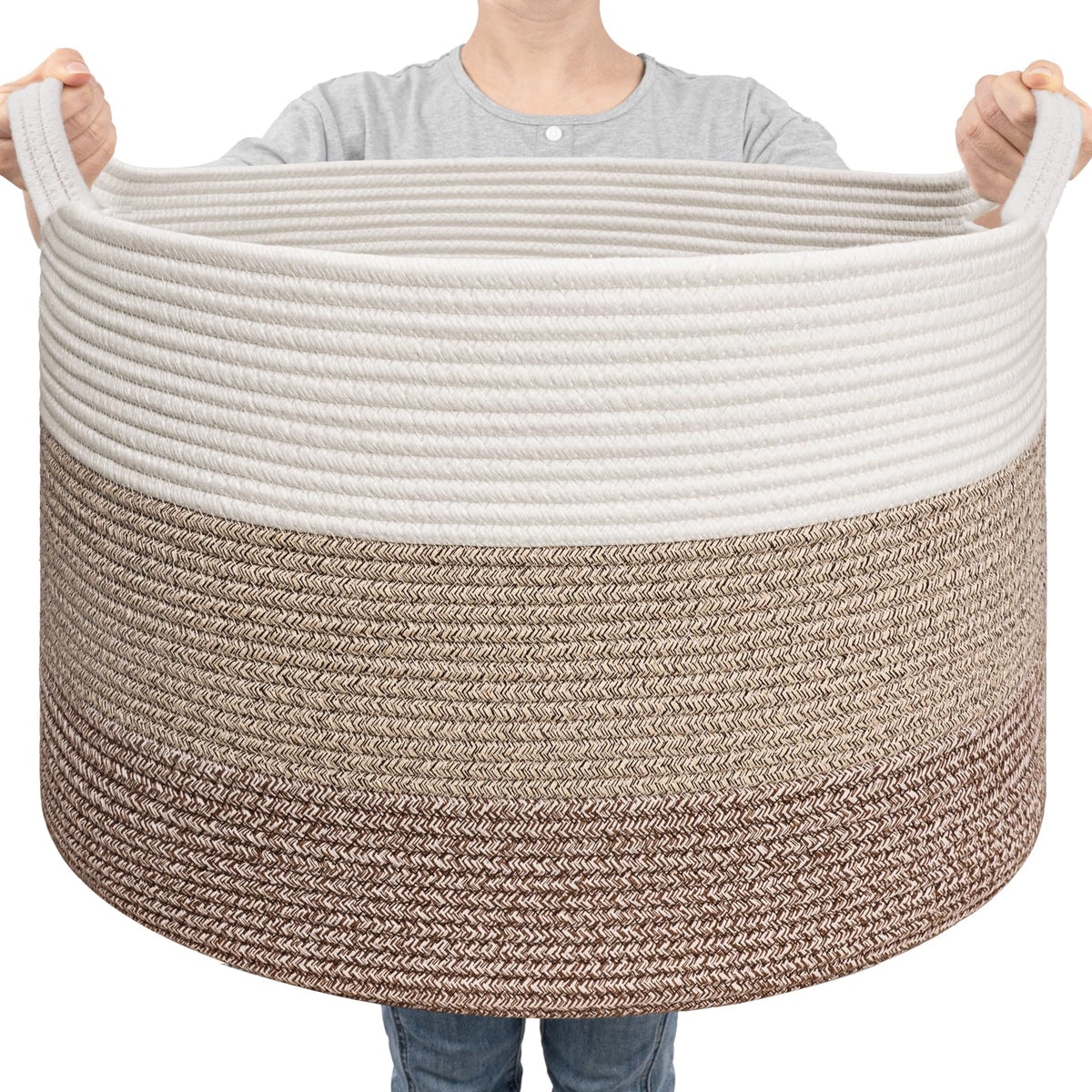 Goodpick laundry basket blanket-storage highlights 83L capacity for organizing blankets.