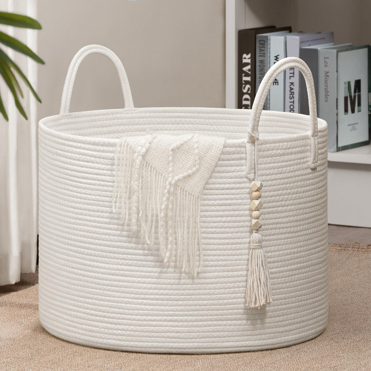 Goodpick laundry basket folded for compact storage and quick reshaping.