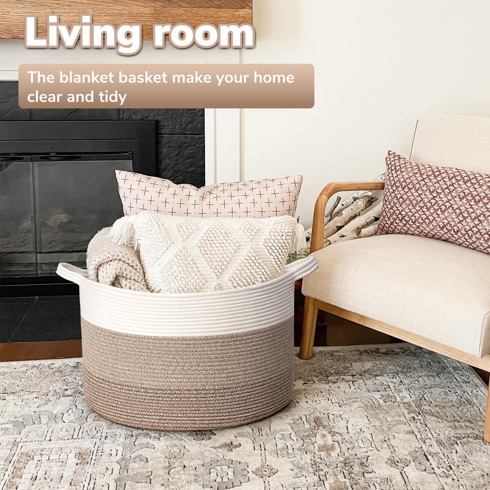 Goodpick laundry-basket-handle-design highlights sturdy handles for effortless transport.