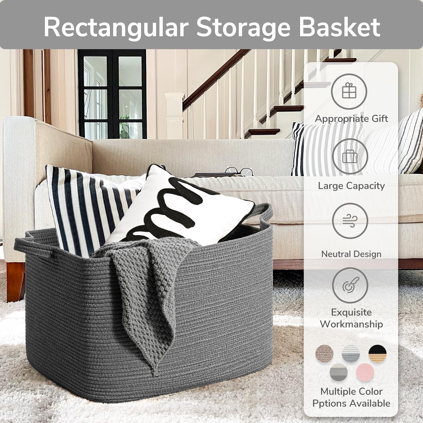 Goodpick laundry-room basket offers clutter-free organization and easy access