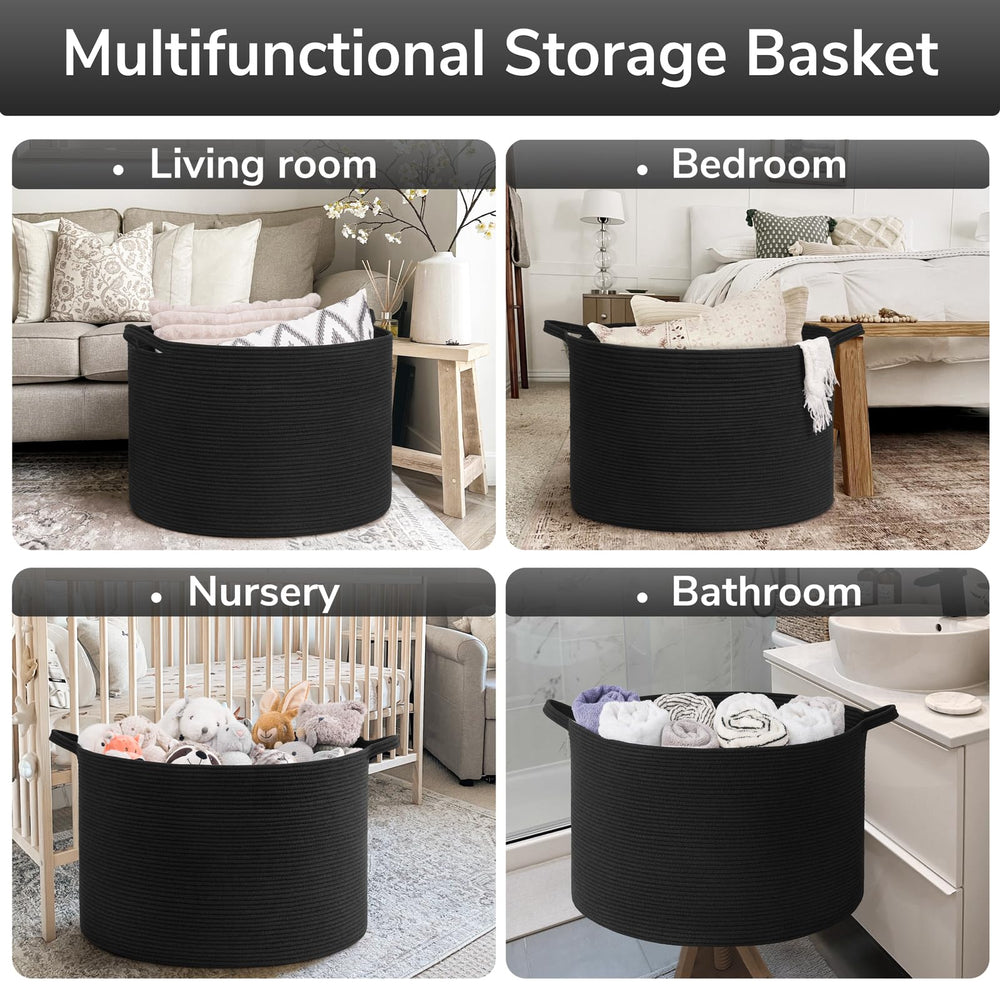 Goodpick large capacity laundry hamper helps simplify laundry day and toy tidy-ups.