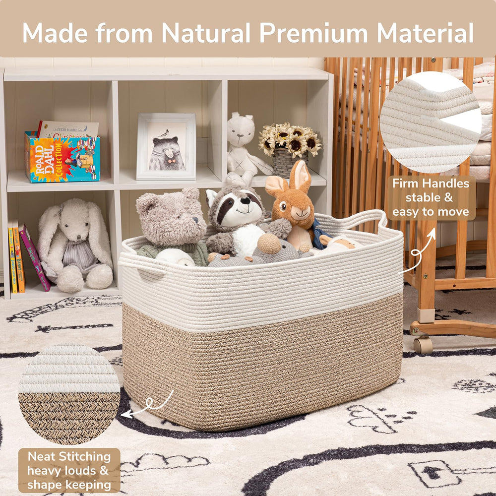 Goodpick nursery storage basket is baby-friendly and versatile for toys.