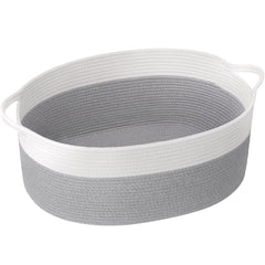 Goodpick rope basket gray empty gift basket for nursery storage