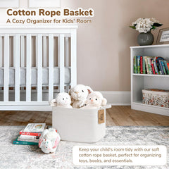 Goodpick rope basket label detail enables quick organization.