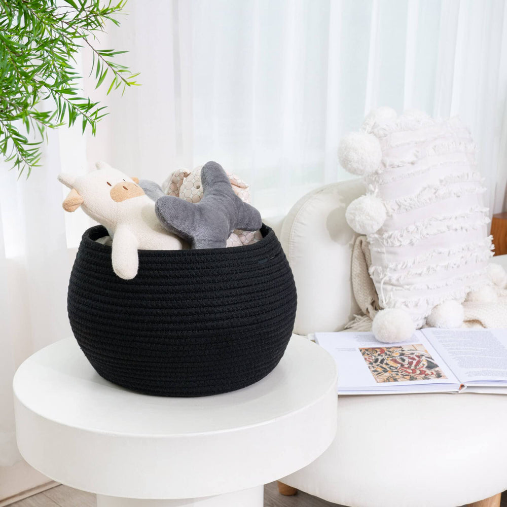 Goodpick room-scene basket fits nursery or living room for versatile storage.