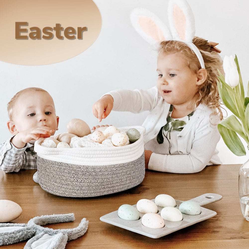 Goodpick collapsible woven basket is machine washable for easy care.
