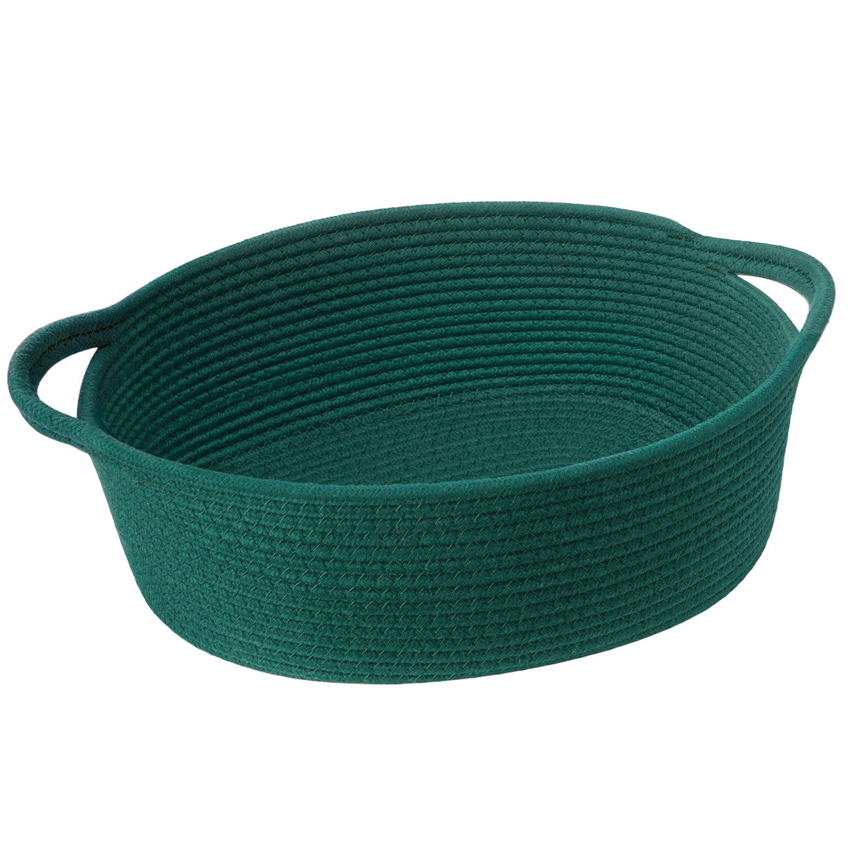 Goodpick small woven storage basket 12x8x5 enhances home organization in compact spaces.