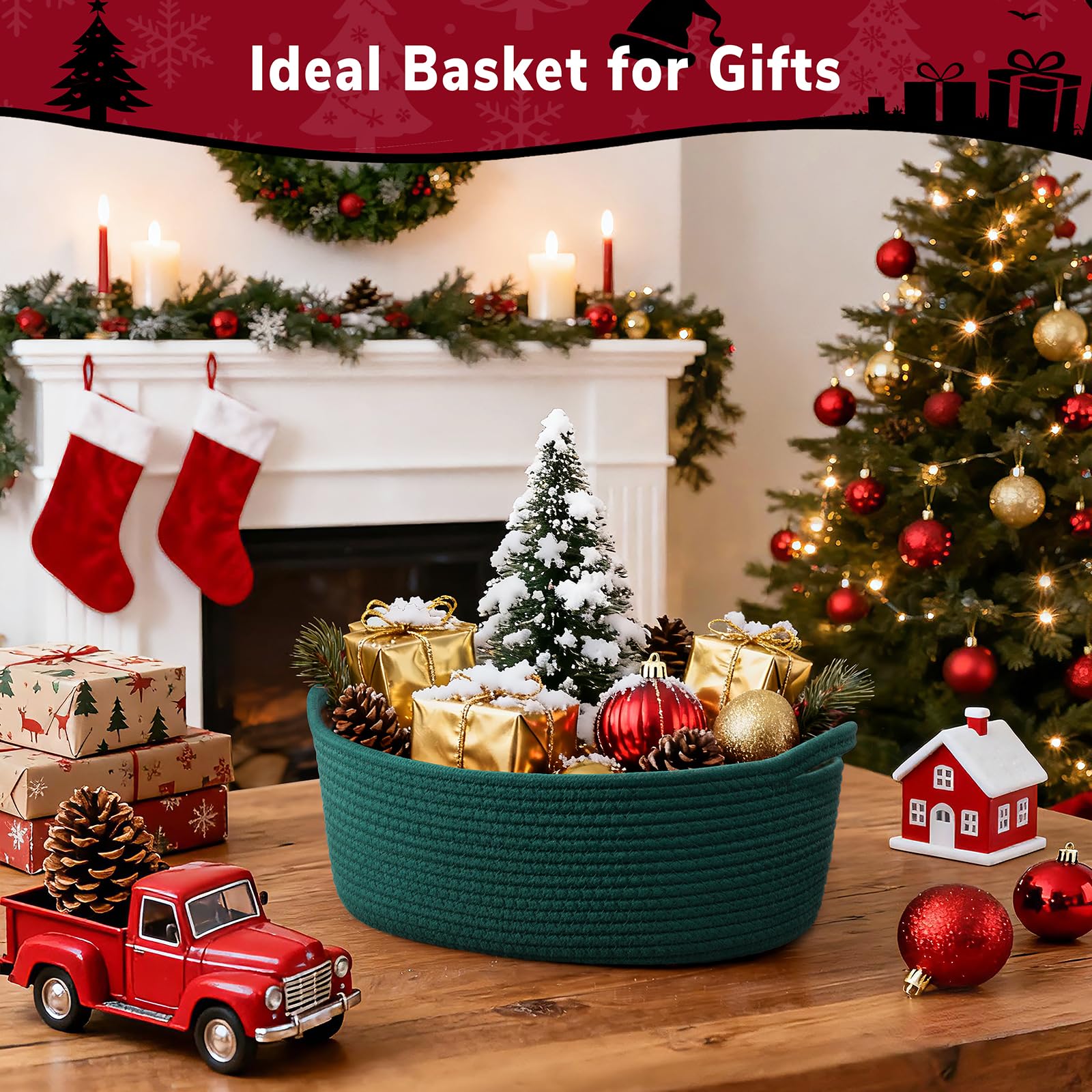 Goodpick collapsible-design basket folds flat for easy storage when not in use.