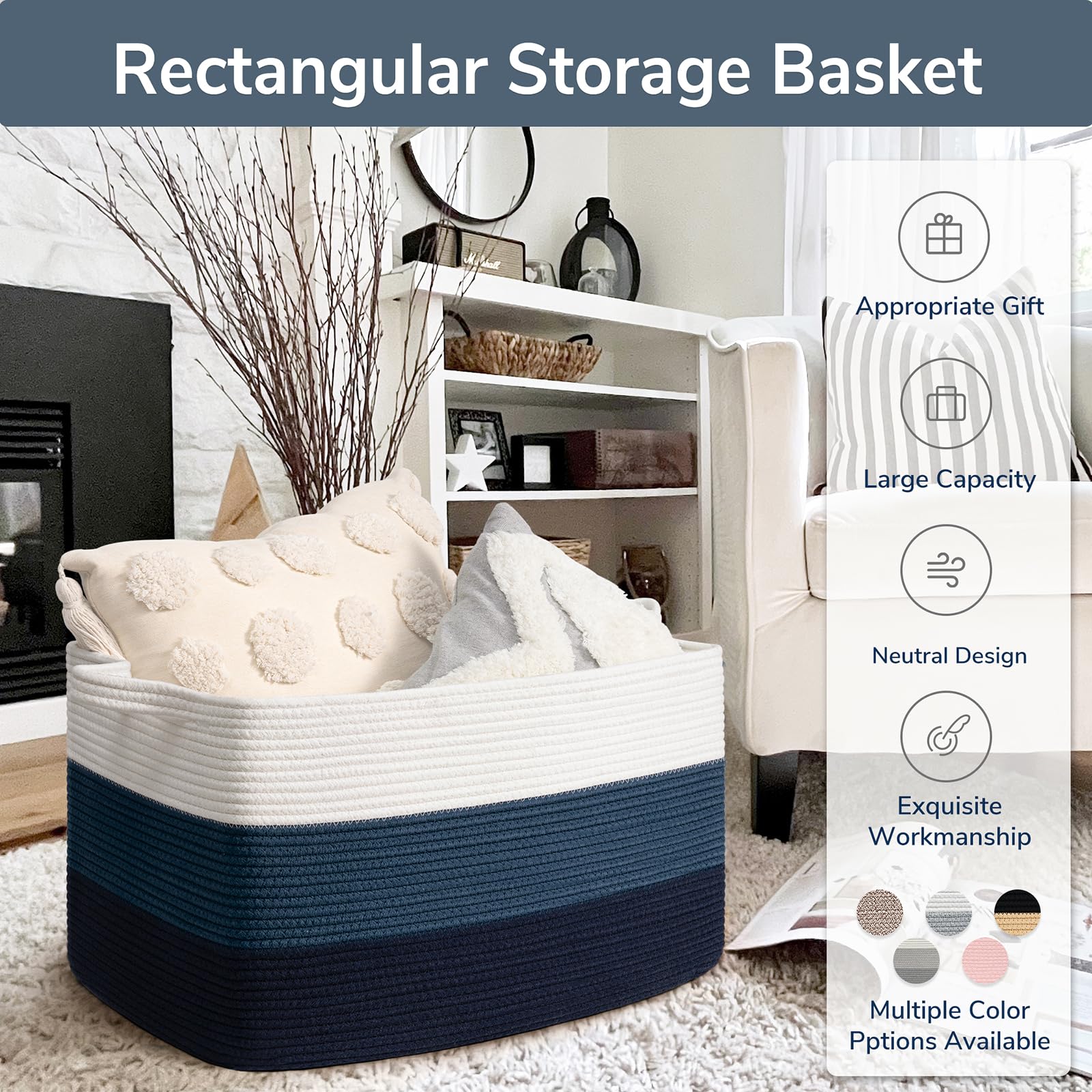 Goodpick storage basket folded storage demonstrates compact collapse when not in use