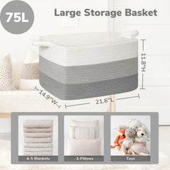 Goodpick Storage Basket two handles enable easy moving.