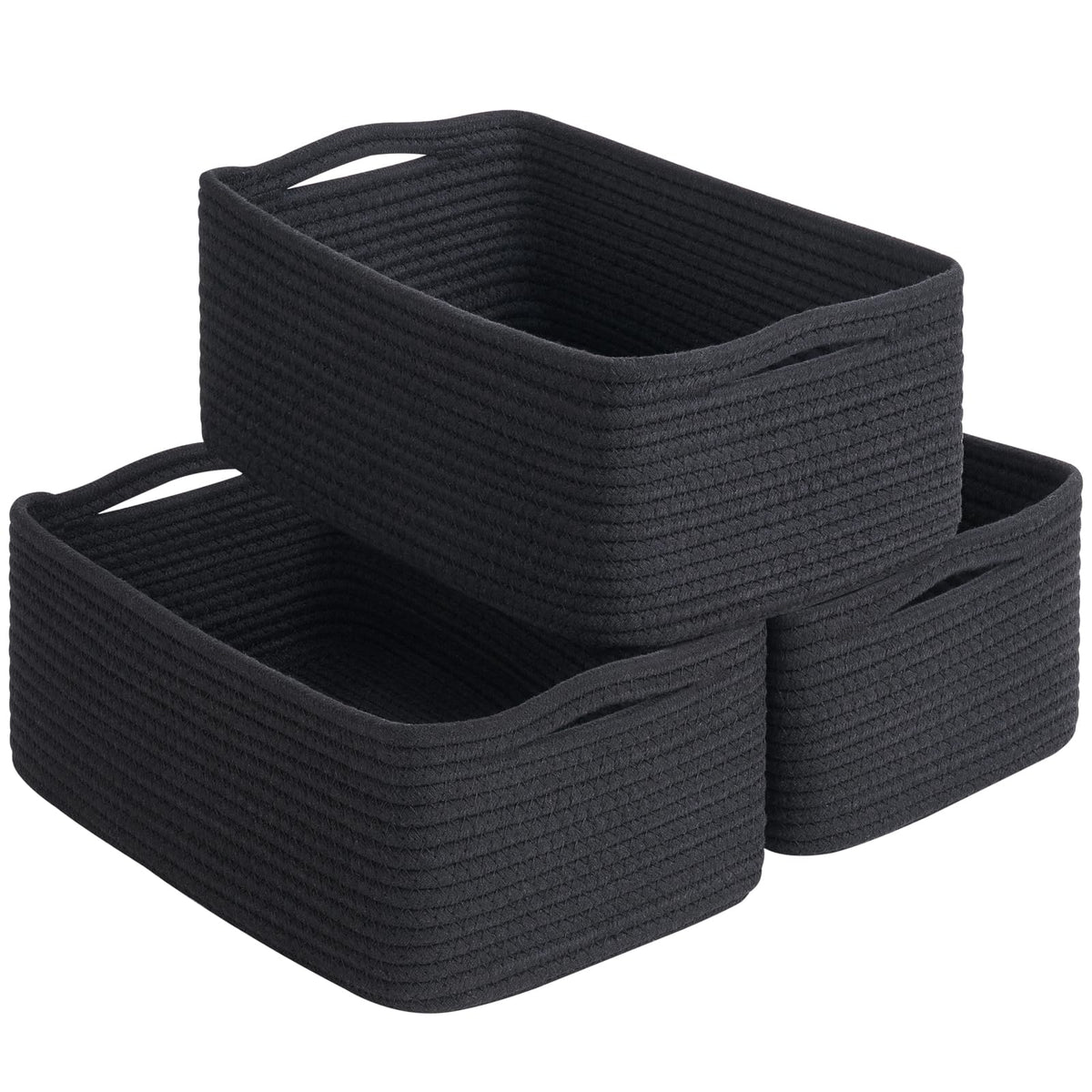 Goodpick storage baskets 3-pack rectangular set ideal for gifting and organization.