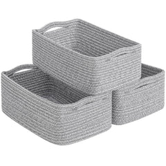 Goodpick storage baskets three-pack as gift-ready decor for nursery organization.