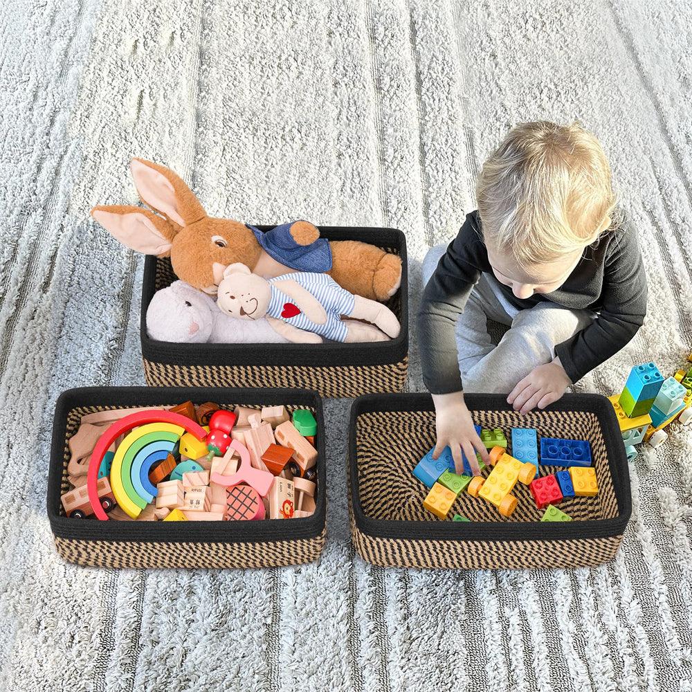 Goodpick storage baskets nursery toy storage keeps playroom organized and safe.